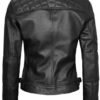 fjackets Real Leather Jacket Women - Cafe Racer Natural Grai...