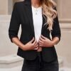 LookbookStore Blazers for Women Suit Jackets Dressy 3/4 Slee...