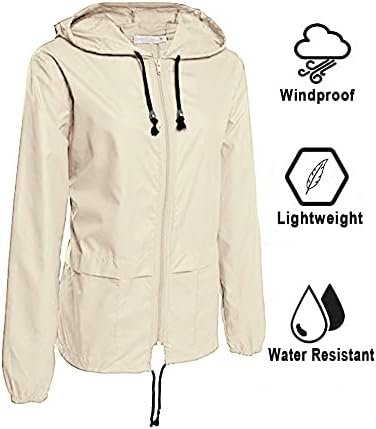 Avoogue Raincoat Women Lightweight Waterproof Rain Jackets P...