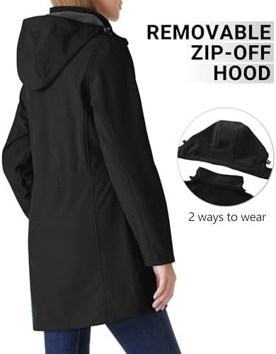 Outdoor Ventures Women's Softshell Jacket with Removable Hoo...