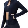 BGOWATU Women's Workout Jacket Lightweight Zip up Running At...