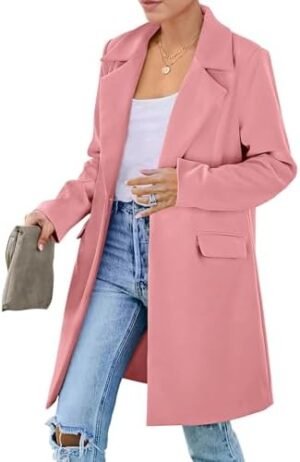 PRETTYGARDEN Women's 2025 Spring Fall Long Blazer Jackets Lo... PRETTYGARDEN Women's 2025 Spring Fall Long Blazer Jackets Lo...