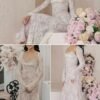 Women Cami Lace Maxi Dress Romantic Long Sleeve Lace Bodycon...