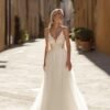 Wchecalino Boho Sweetheart Wedding Dresses with Long Sleeves...