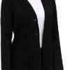 Women's Long Sleeve Casual Blazer Work Office Bussiness Jack...