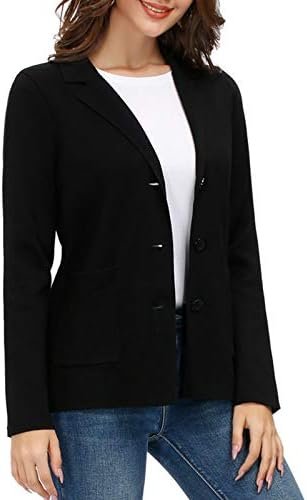 Women's Long Sleeve Casual Blazer Work Office Bussiness Jack...