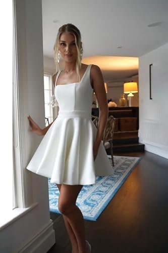 Simple Short Wedding Dresses for Bride 2025 Elegant Off The ...