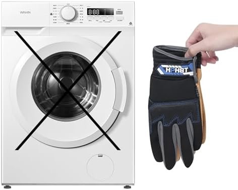 Work Gloves Leather Mechanic Touchscreen Working Constructio...