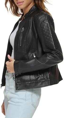Levi's Women's Faux Leather Motocross Racer Jacket (Standard...