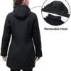 33,000ft Women's Waterproof Softshell Long Rain Jacket with ...