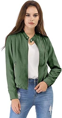 Allegra K Women's Lightweight Classic Casual Stand Collar Po... Allegra K Women's Lightweight Classic Casual Stand Collar Po...