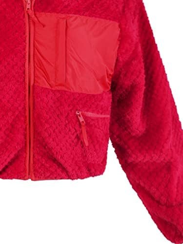 Women's Cropped Front Two Pocket Snap Quilted Padding Bomber...