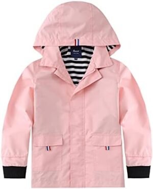 Hiheart Boys Girls Waterproof Hooded Jackets Cotton Lined Ra... Hiheart Boys Girls Waterproof Hooded Jackets Cotton Lined Ra...
