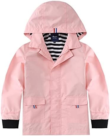 Hiheart Boys Girls Waterproof Hooded Jackets Cotton Lined Ra...