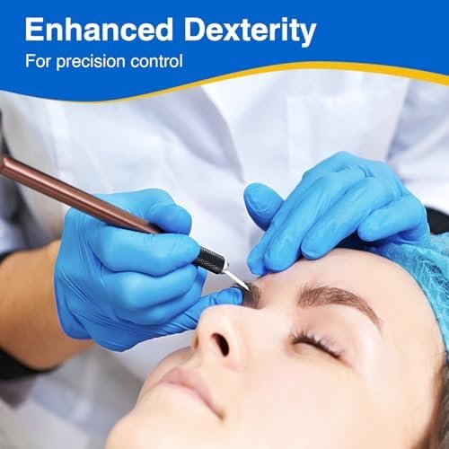 Schneider Nitrile Exam Gloves, Blue Disposable Gloves, Medic...