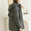 Womens Fashion Hooded Thickened Fleece Winter Soft Long Warm...