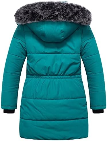 Chrisuno Girl's Long Parka Warm Winter Coat Water Resistant ...