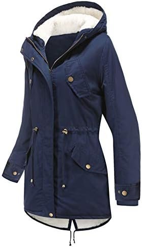 HOW'ON Women's Hooded Winter Coat Warm Fleeced Lined Long Ja...