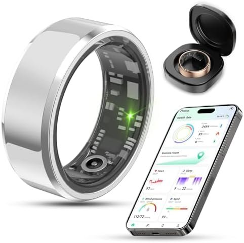 2025 Upgrade Smart Ring Health Tracker for Men Women - IP68 ...
