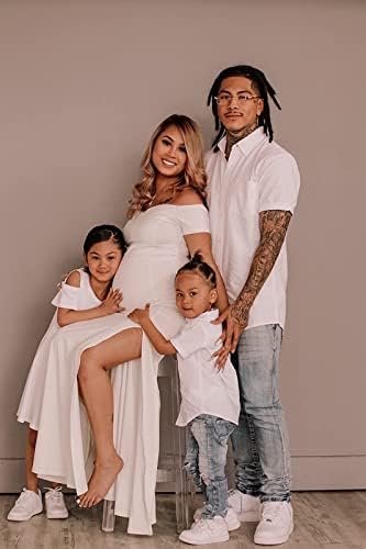 YMDUCH Women's Off Shoulder High Split Long Formal Party Dre...