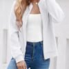Women's Zip Up Cardigan Sweater Cable Hoodies Long Sleeve Ja...