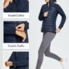 BALEAF Women's Lightweight Warm Jacket Running Insulated Wat...