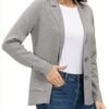 Women's Long Sleeve Casual Blazer Work Office Bussiness Jack...