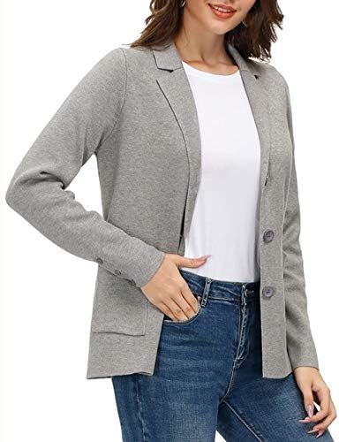 Women's Long Sleeve Casual Blazer Work Office Bussiness Jack...