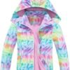 MGEOY Boys Girls Rain Jacket Lightweight Waterproof Hooded F...