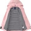 Hiheart Boys Girls Waterproof Hooded Jackets Cotton Lined Ra...