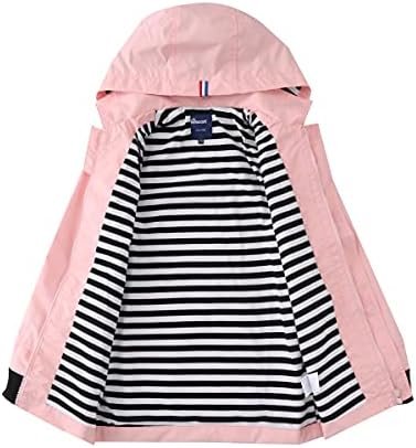 Hiheart Boys Girls Waterproof Hooded Jackets Cotton Lined Ra...