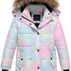 CREATMO US Girl's Winter Fleece Lined Long Parka Puffer Coat...
