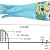 2 PAIRS Household Gloves Latex Free Cleaning Gloves with Sof...