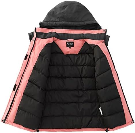 Spmor Women's Waterproof Ski Jacket Hooded Snowboard Coat Wa...