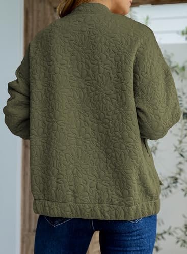 EVALESS Bomber Jackets for Women Spring Fashion 2025 Cute Ja...