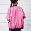 Arshiner Girls Bomber Jacket Casual Coat Zip Up Outerwear wi...