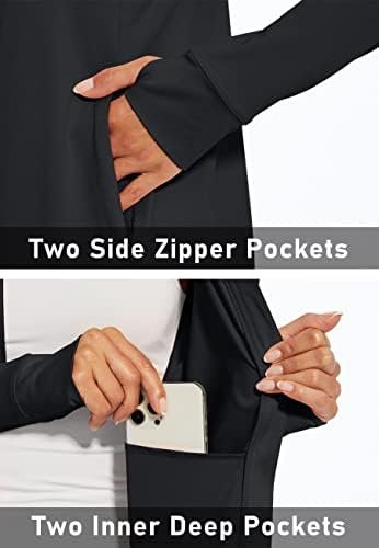 MAGCOMSEN Women's UPF 50+ Lightweight Athletic Jacket Sun Pr...