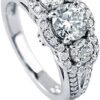 BERRICLE Sterling Silver 3-Stone Wedding Engagement Rings 0....