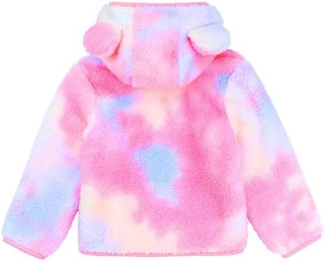 JESKIDS Toddler Girls Boys Fleece Hoody Jacket Zip Up Teddy ...