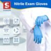Schneider Nitrile Exam Gloves, Blue Disposable Gloves, Medic...