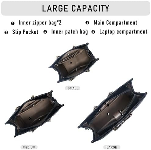 Tote Bag for Women, Top Handle Stachel Purse and Handbags wi...