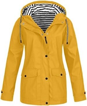 Tcremisa Women's Raincoats Waterproof Rain Jacket Lightweigh... Tcremisa Women's Raincoats Waterproof Rain Jacket Lightweigh...
