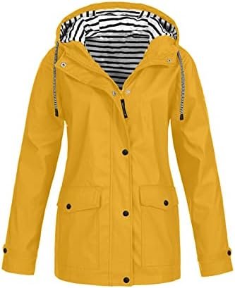 Tcremisa Women's Raincoats Waterproof Rain Jacket Lightweigh...