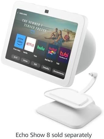 Echo Show 8 (3rd Gen) Adjustable Stand with USB-C Charging P...