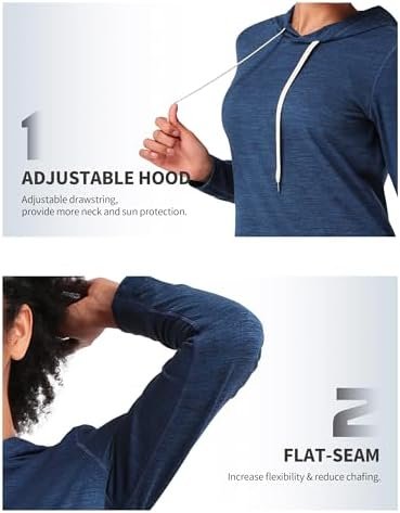 Pioneer Camp Women's Lightweight Hoodies Pullover Thin Soft ...