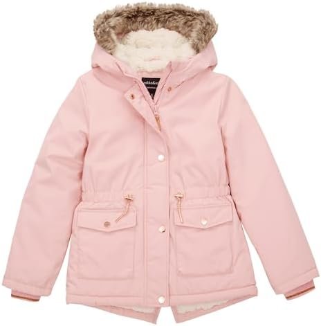Rokka&Rolla Girls' Water-Resistant Sherpa Fleece Lined Puffe...