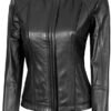 Decrum Womens Leather Jacket - Real Lambskin Fashion Leather...