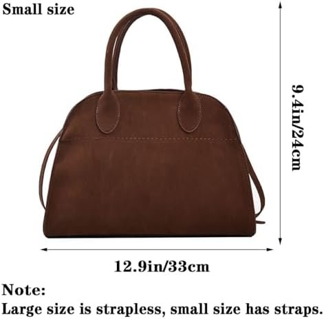 Womens Suede Tote Bag, Faux Leather Tote Bag for Women Vinta...