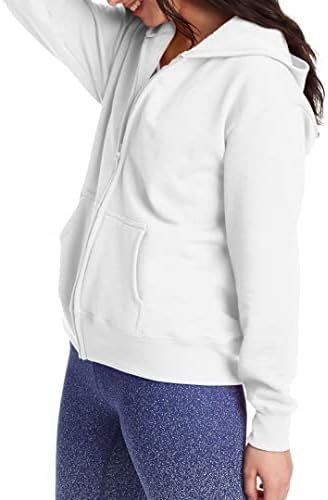Hanes Women's Hoodie, Ecosmart Fleece Full-zip Hoodie, Zip-u...
