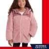 Reebok Girls' Reversible Puffer Jacket - Quilted Winter Coat...